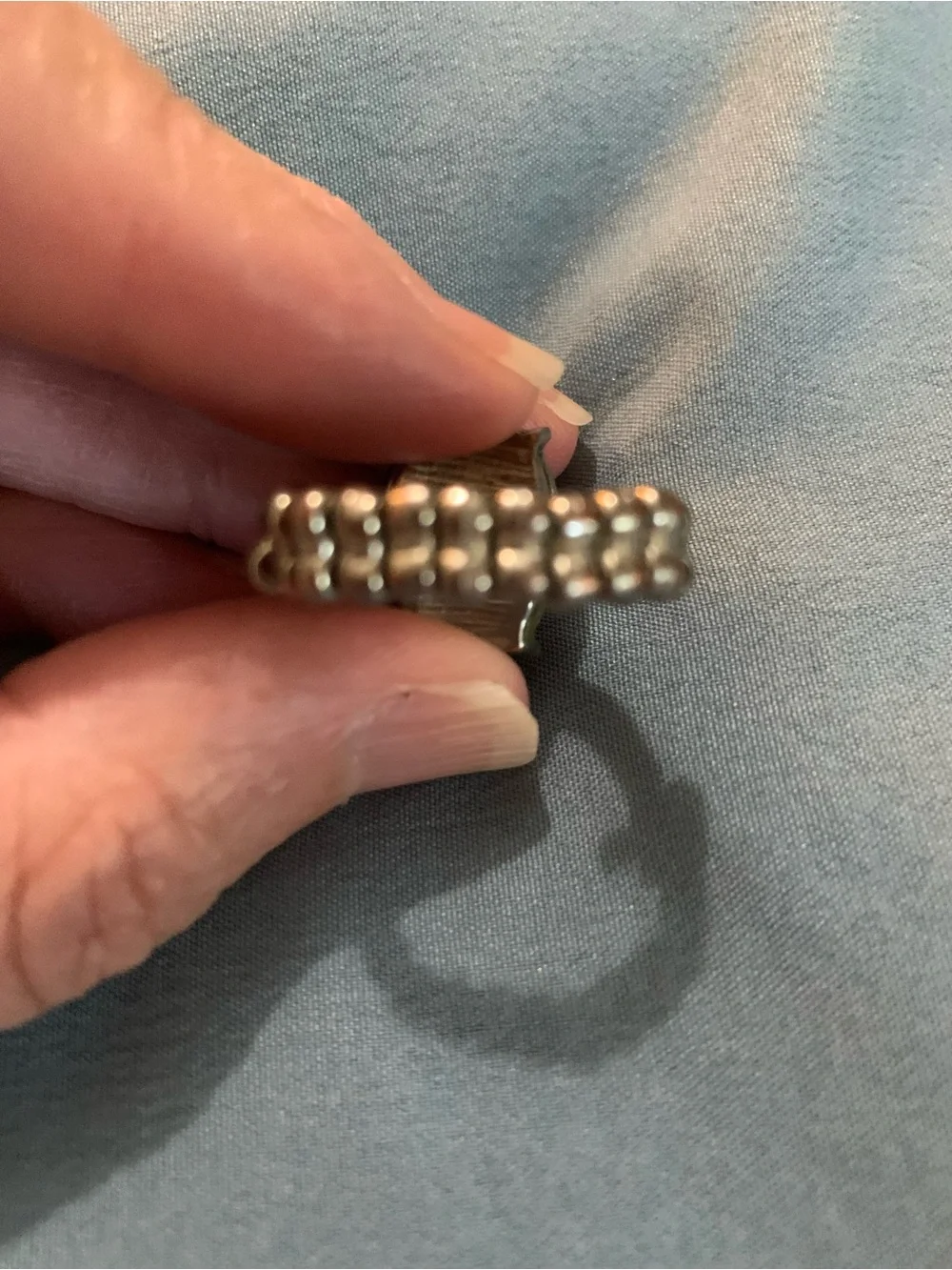Vintage Stretch Cocktail Ring with Smoky Quartz Gemstone